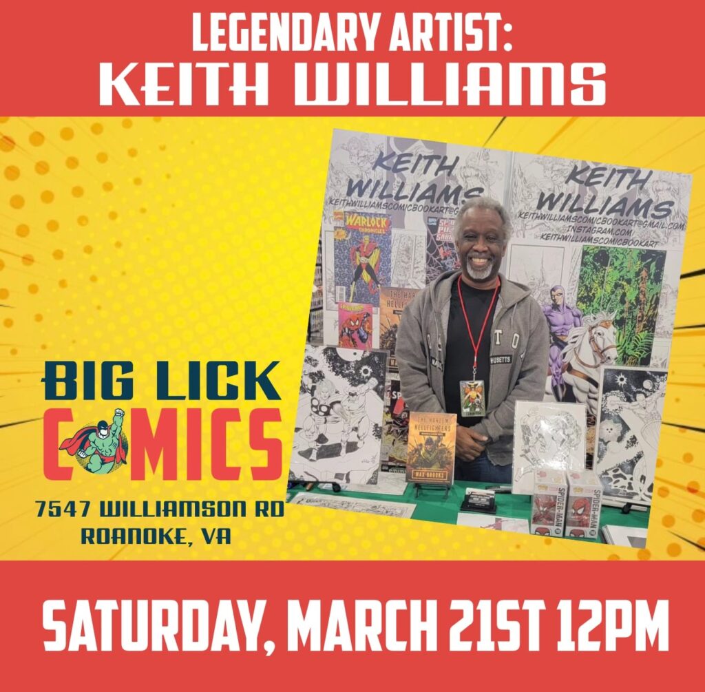 Creator Celebration – Comic Legend Keith Williams